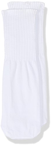 Capezio Damskie prążkowane skarpety baletowe, białe, jeden rozmiar, biały