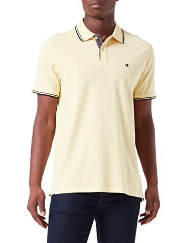 Champion Męska koszulka polo Gallery C-Logo, pastelowy żółty, S