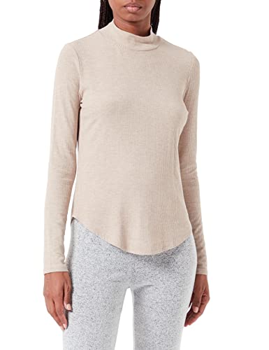Triumph Damska piżama Climate Control LSL Top Turtle Neck, Brown - Light Combination, 46