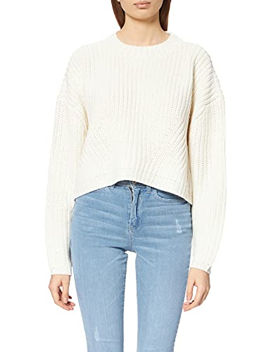 Urban Classics Ladies Wide Oversize Sweater Bluza Kobiety , whitesand , XL
