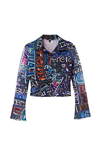 Desigual T-shirt damski, niebieski, M