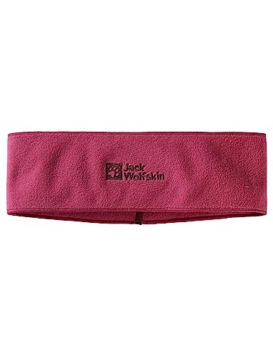 Jack Wolfskin Opaska na głowę dla dzieci, uniseks, REAL Stuff K, ciemna fuksja, standardowa, ciemna fuksja, jeden rozmiar