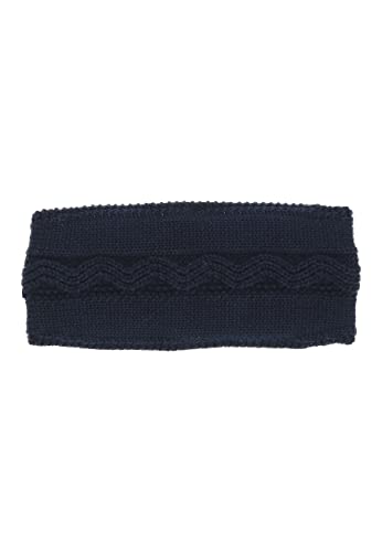 Sterntaler Strick-Stirnband Rippenmuster Opaska na zimną pogodę, granatowa, 49 chłopców, granatowy, 49