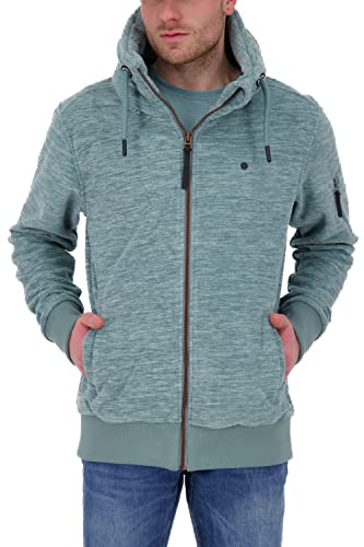 Alife and Kickin EliasAK F męska bluza dresowa, kurtka rekreacyjna, bluza z zamkiem błyskawicznym, S-XXXL, melanż, Pacific Melanż, M, Pacific melanż