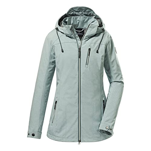 G.I.G.A. DX Damska kurtka softshell / kurtka outdoorowa z odpinanym kapturem - GS 32 WMN SFTSHLL JCKT, lodowy niebieski, 36, 38345-000