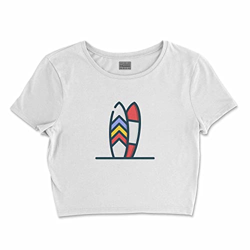 Bona Basics, Koszulka damska z nadrukiem cyfrowym,%100 bawełna, biała, casualowa, topy damskie, rozmiar: XL, biały, XL Krótki