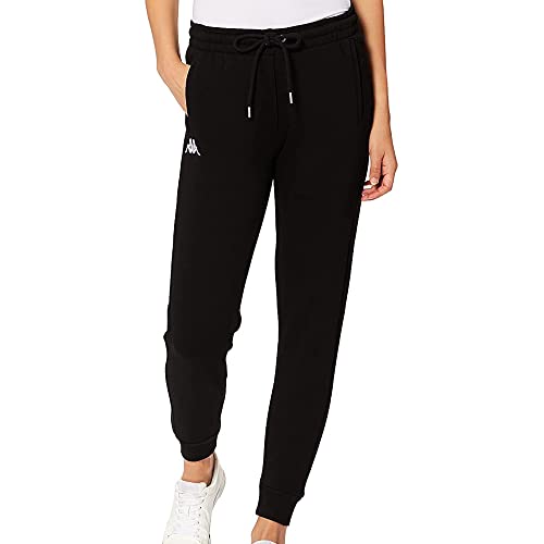 Damskie spodnie sportowe Kappa Logo Theek Slim, Noir, M
