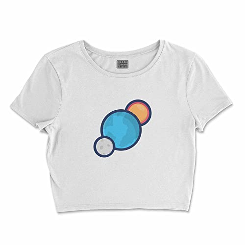 Bona Basics, Koszulka damska z nadrukiem cyfrowym,%100 bawełna, biała, casualowa, topy damskie, rozmiar: XL, biały, XL Krótki