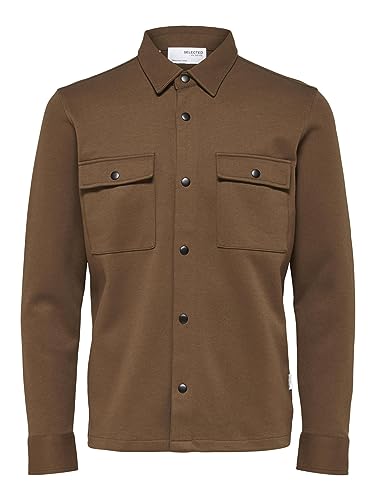 SELECTED HOMME Klasyczna koszulka męska, ciemna czaszka, XXL