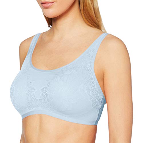 Triumph Fit Smart P Biustonosz t-Shirt Damski, Niebieski (Wedgewood Blue), 02