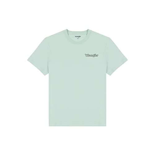 Wrangler Męski t-shirt z logo, surf spray, średni, Spray surf, M