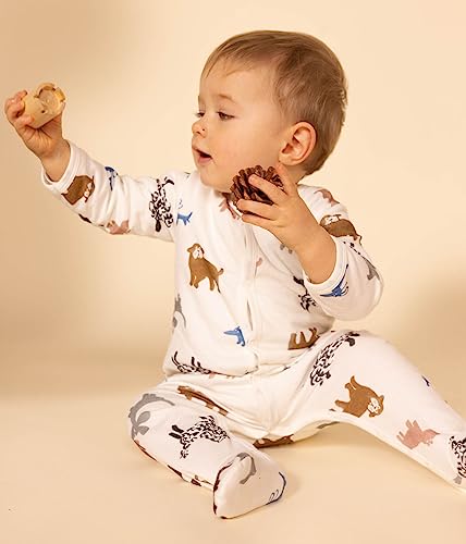 Petit Bateau Unisex Baby Sleep Sie gut und Hot Dienstag/MU3M, Marshmallow/Multico, 0 miesi?cy