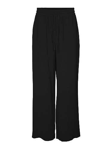 VERO MODA Damskie spodnie Vmcarmen Hr Wide Pull-on Pant Noos, czarny, S x 32L