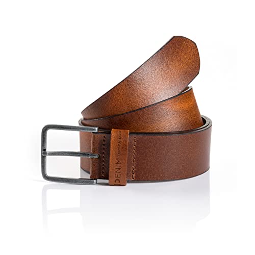 TOM TAILOR Denim Męski pasek TTDDUSTIN, jasnobrązowy, 85, jasnobrązowy