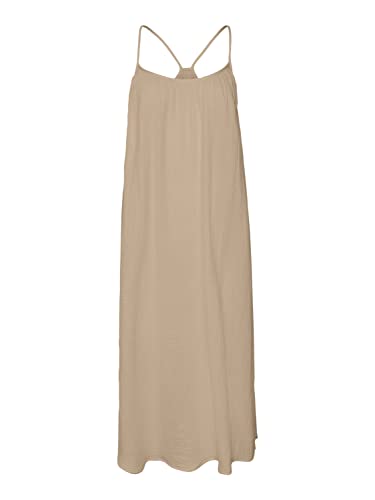 VERO MODA Women's VMNATALI NIA Singlet 7/8 Dress WVN sukienka, irlandzka kremowa, XS, Irish Cream, XS
