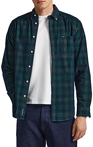 Pepe Jeans Koszulka męska Cale, Zielony (Regent Green), XL