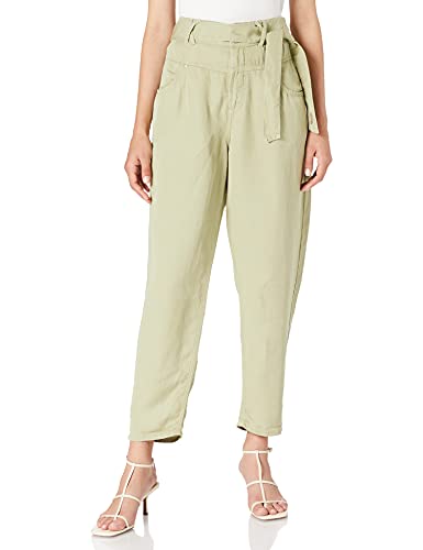 Herrlicher Damskie spodnie lniane Kabira Lyocell, Light Olive 466, S