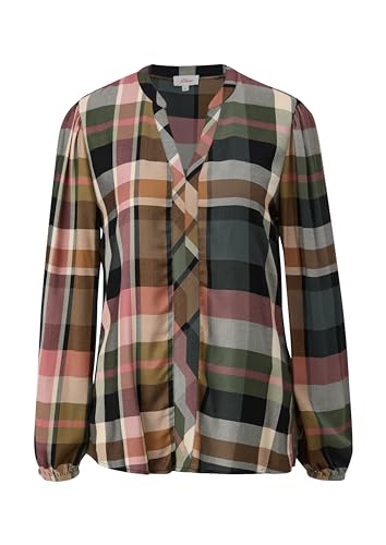 s.Oliver damska bluzka z długim rękawem, czarna, 46, czarny, 46