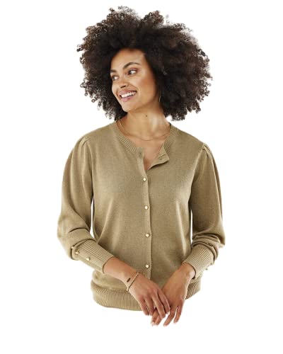 Mexx Sweter damski kardigan, Dark Sand, XL