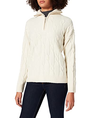 Comma CI Damski sweter z długim rękawem, 8050 Dust White, 32