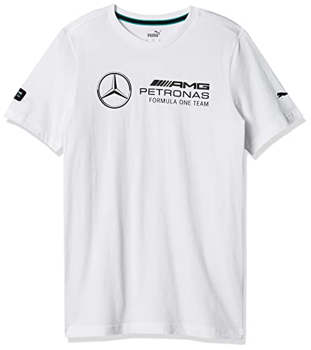 PUMA Męski T-shirt z logo Mapf1, biały, S, biały, S