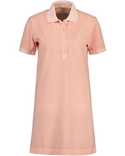 GANT Sukienka damska Sunfaded SS Polo Pique, Guava ORANGE, standardowa, Guava Orange, S