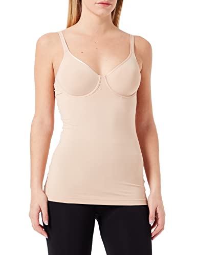 Huber Damska kamizelka Fine Touch Bh Hemd, Beżowy (Nude 0719), 16 (Manufacturer size: 85B)