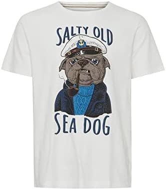 Blend Męski T-shirt T-shirt, 110602/Snow biały, XXL, 110602/Snow White, XXL