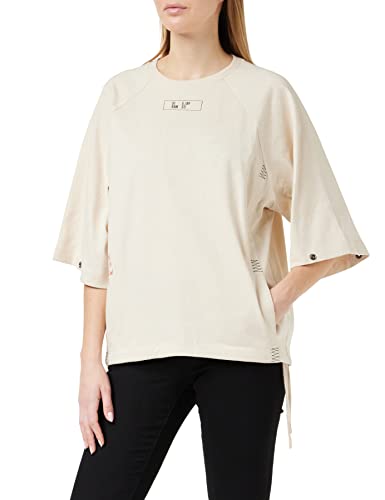 G-STAR RAW Damska koszulka Tweeter Snaps 1 Sl Wmn, Biały (Dk Talc C673-a488), S