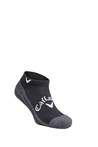 Callaway Golf męskie skarpety 2022 Callaway Tour Optidri niskie, antracytowe/czarne, duże/XL
