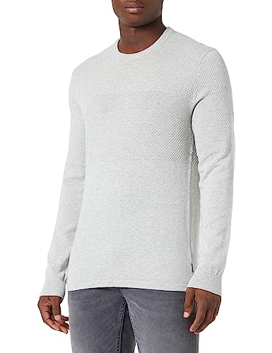 ONLY & SONS Sweter męski, jasnoszary melanżowy, XS