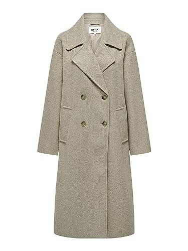 Bestseller A/S Onlwembley L/S Ovsize Coat TLR Noos płaszcz damski, Weathered Teak/Detail:Melange, 38