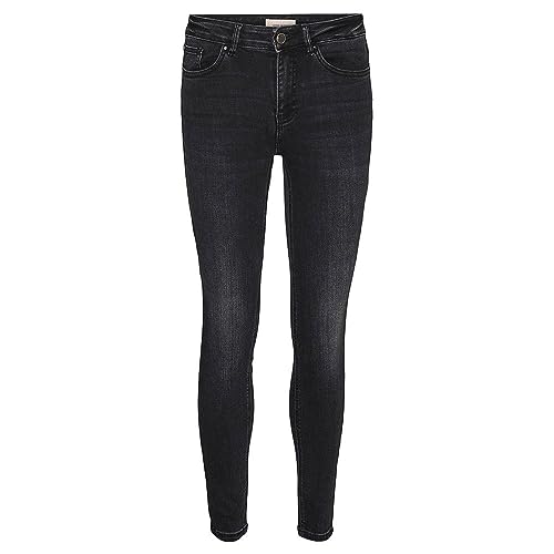 VERO MODA Damskie spodnie jeansowe, czarny denim, 34-S-L