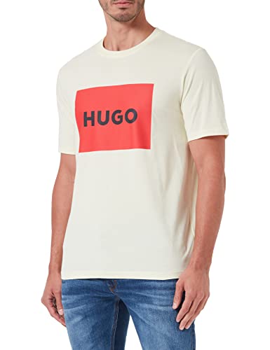 HUGO T-shirt męski, Light/Pastel Yellow741, XS