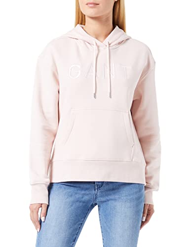 GANT Damska bluza z kapturem D2. Tonal Hoodie sweter z kapturem, srebrny peony, XXL