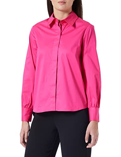 Seidensticker Damska bluzka - modna bluzka - Regular Fit - taliowana - stretch - bluzka kołnierzyk - łatwa do prasowania - długi rękaw, Rosa, 46