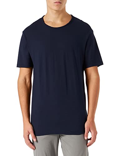 United Colors of Benetton Męski T-shirt 3je1j19a5, ciemnoniebieski, 016, XXL