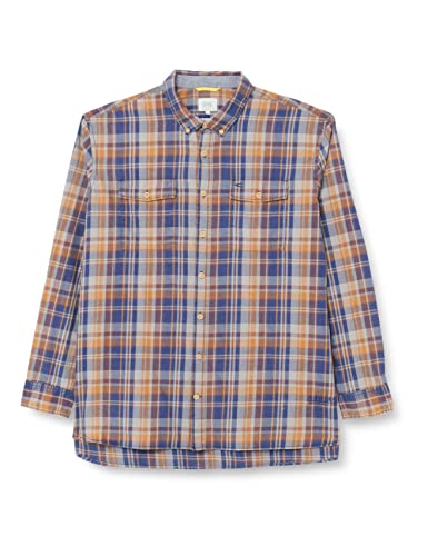 camel active Męska koszula 409119/8S19, Merlot, 6XL