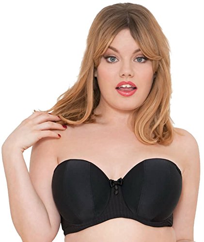 Curvy Kate Luksusowy multiway bez ramiączek biustonosz dla kobiet, schwarz., 105K, Schwarz., 105K, Czarny., 90K, Czarny., 90K
