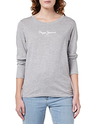 Pepe Jeans T-shirt damski Camila L/S, 933 szary Marl, S