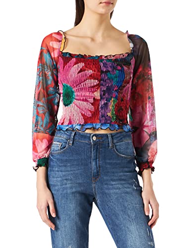 Desigual Damska koszulka Ts_lila, czarny, L