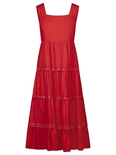 ApartFashion Damska sukienka lniana sukienka, czerwona, normalna