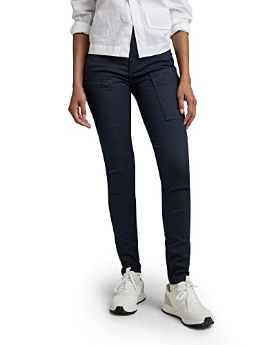 G-STAR RAW Spodnie damskie Skinny Cargo Pants, niebieskie (Salute C105-C742), 27 W / 34 L, niebieski (Salute C105-c742), 27W / 34L