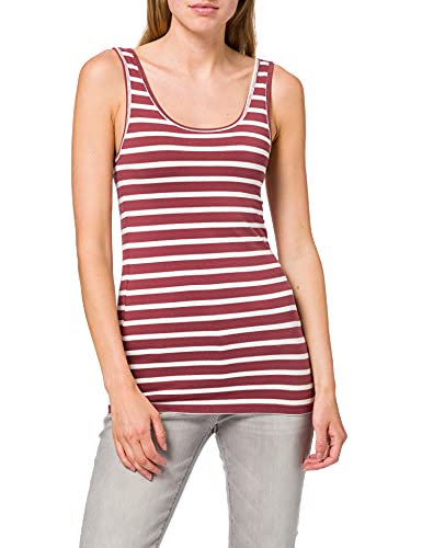 ONLY Top damski, Apple Butter/Pack:apple Butter/Cloud Dancer Stripe, XS