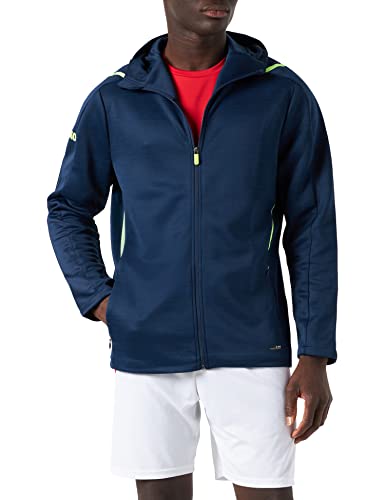 JAKO Challenge męska kurtka rekreacyjna z kapturem Challenge granatowy/neonowy żółty S