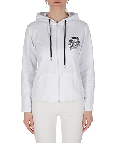 19V69 ITALIA Damska bluza z kapturem Eleana biała bluza z kapturem, L (opakowanie 19 sztuk), biały, L