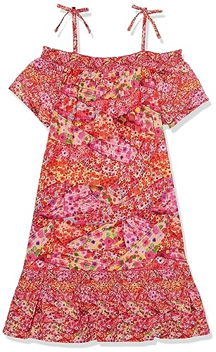 Desigual Dziewczęca sukienka na co dzień, czerwony, 8 Lata