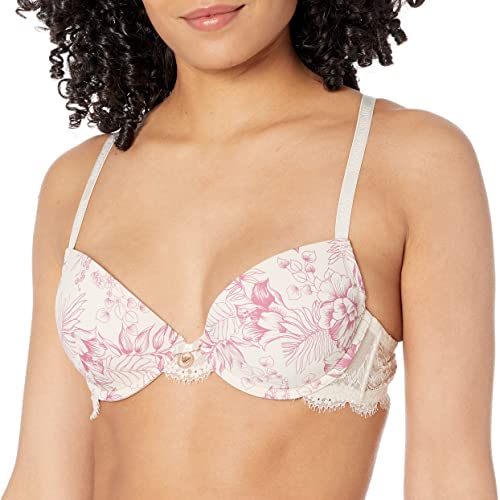 Emporio Armani Push Up Biustonosz Remov.Pads Daily Charm Gołębi Biustonosz Damski, Płótno Jouy Print, 38 / C