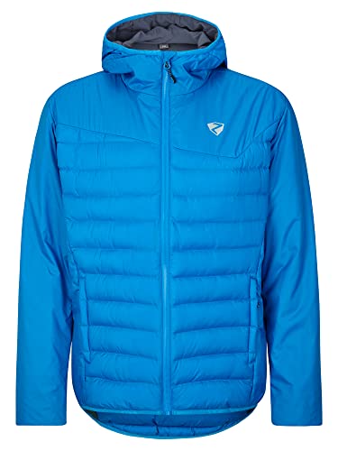 Ziener Męska kurtka termiczna NANTANO Outdoor / Skitour | wiatroszczelna, wełna, bez PFC, persian blue, 54