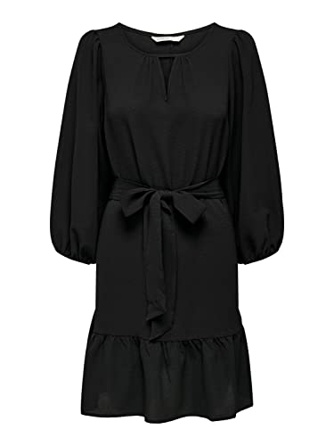 Bestseller A/S Onlnova Life 7/8 KIRA sukienka SOLID PTM sukienka, czarna, S, czarny, S